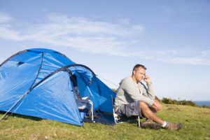 Man Camping Outdoors ED